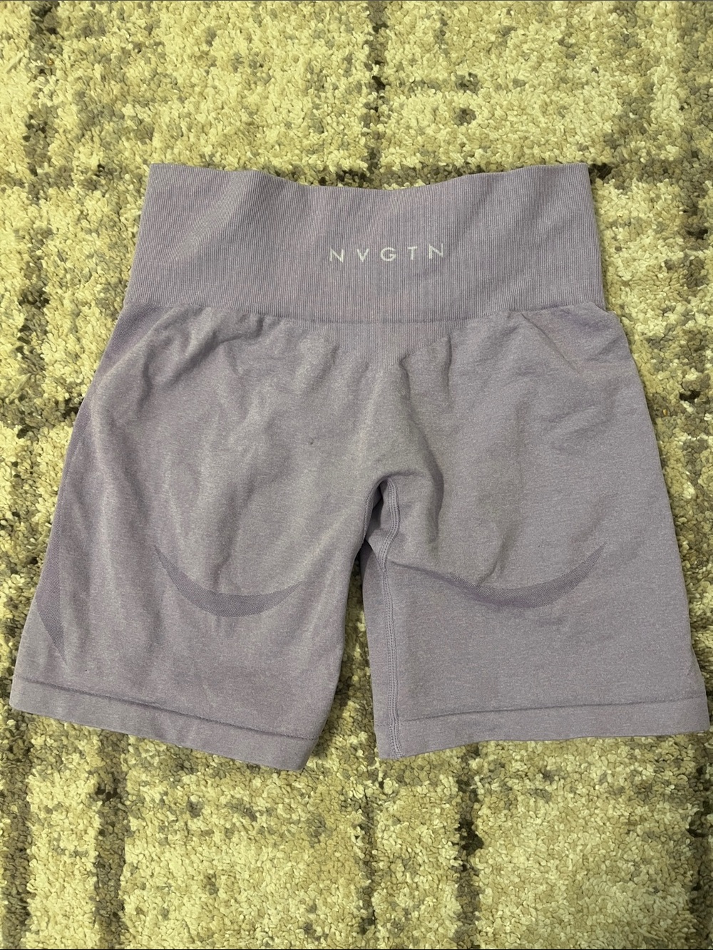 NWOT- nvgtn High-Waist Lavender Workout Shorts for Women